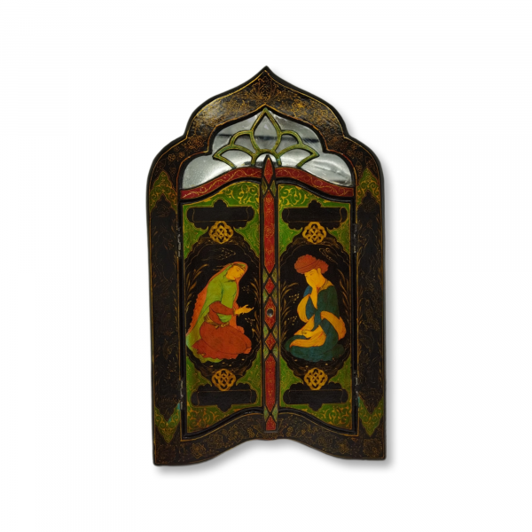 Mirror with papier-mache door_Safavids school-code P-A00744